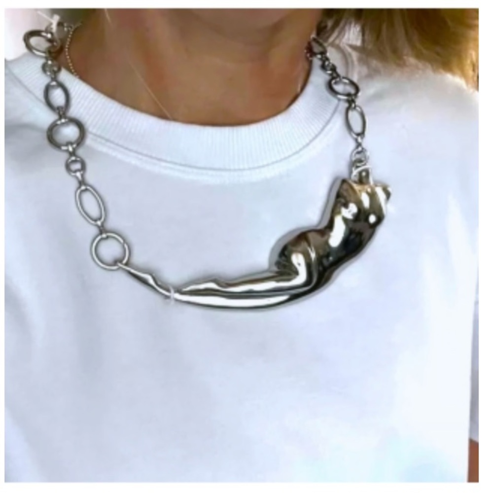 ZARA BODY METAL LINK NECKLACE ref 1856/059